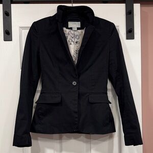 H&M Women's Black Single-Button Tailored Blazer